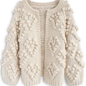 En Crème | Popcorn Hearts Cardigan